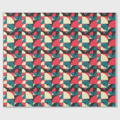 Abstracte geometrische, computationele kunstillust cadeaupapier (Vlak)