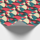 Abstracte geometrische, computationele kunstillust cadeaupapier (Hoek)