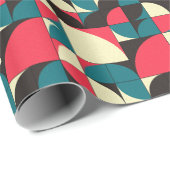 Abstracte geometrische, computationele kunstillust cadeaupapier (Rol Hoek)