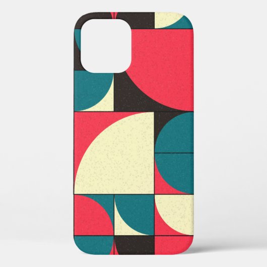 Abstracte geometrische, computationele kunstillust Case-Mate iPhone case (Achterkant)