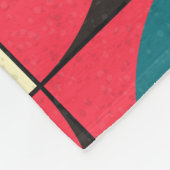 Abstracte geometrische, computationele kunstillust fleece deken (Hoek)
