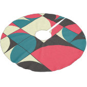 Abstracte geometrische, computationele kunstillust kerstboom rok (Gekanteld)
