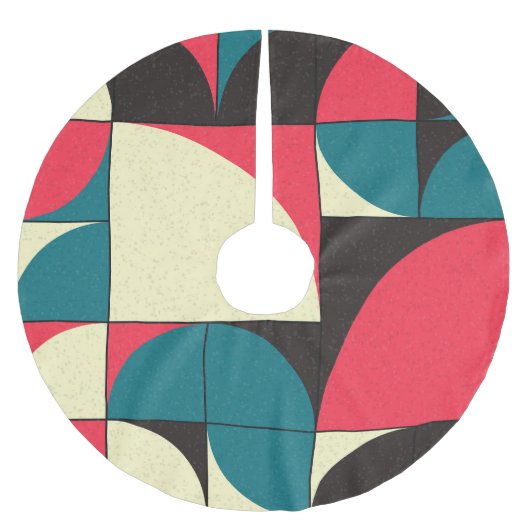 Abstracte geometrische, computationele kunstillust kerstboom rok (Voorkant)