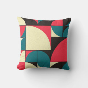 Abstracte geometrische, computationele kunstillust kussen