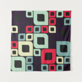 Abstracte geometrische, computationele kunstillust wandkleed (Voorkant (horizontaal))