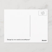 Abstracte Geometrische Cool 3D Black White Squares Briefkaart (Achterkant)