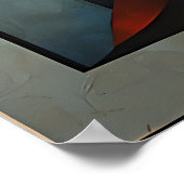 Abstracte Geometrische Cubistische Moderne Poster (Hoek)