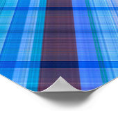 abstracte geometrische diagonale diagonaal regenbo poster (Hoek)