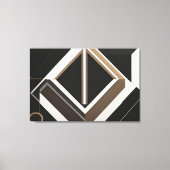 Abstracte geometrische diamant moderne Bauhaus Canvas Afdruk (Voorkant)
