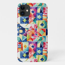 Abstracte geometrische digitale patroon 17-iPhone  Case-Mate iPhone Case