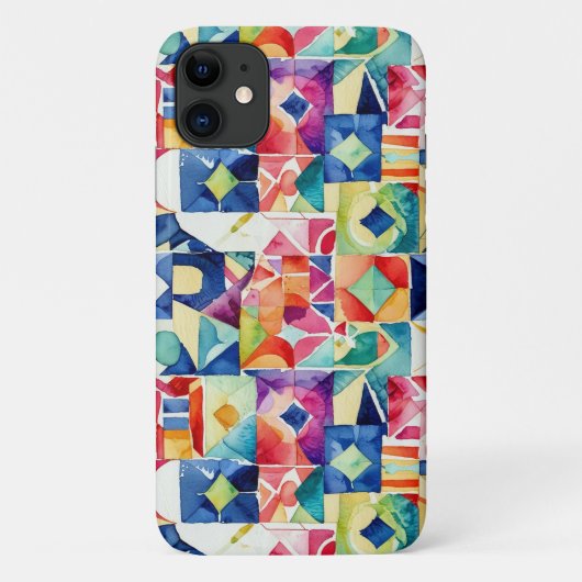 Abstracte geometrische digitale patroon 17-iPhone  Case-Mate iPhone Case (Achterkant)