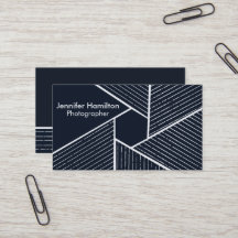 Abstracte geometrische donkerblauwe fotograaf