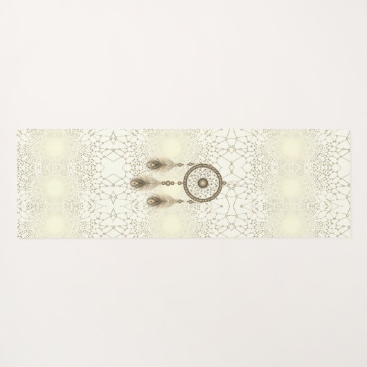 Abstracte Geometrische Dreamcatcher Yogamat (Achterkant (horizontaal))