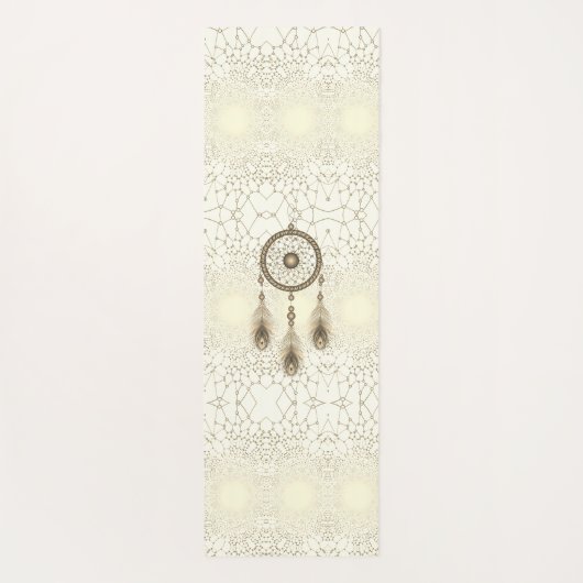 Abstracte Geometrische Dreamcatcher Yogamat (Achterkant)