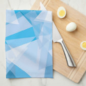 Abstracte Geometrische Driehoek Patroon Keukendoek Theedoek (Quarter Fold)