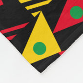 Abstracte geometrische driehoeken fleece deken (Hoek)