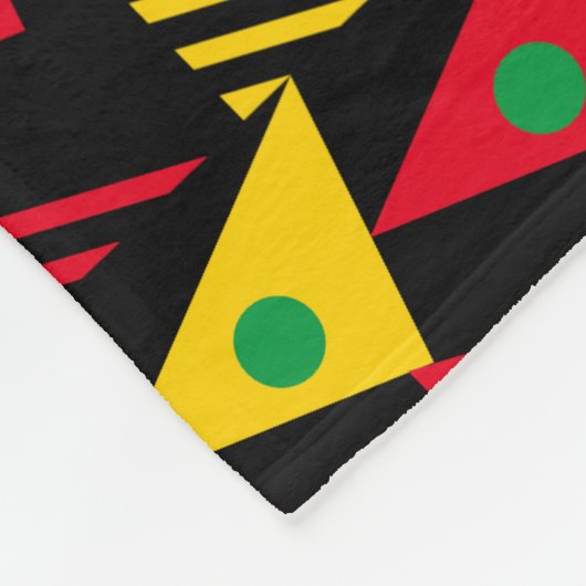 Abstracte geometrische driehoeken fleece deken (Hoek)