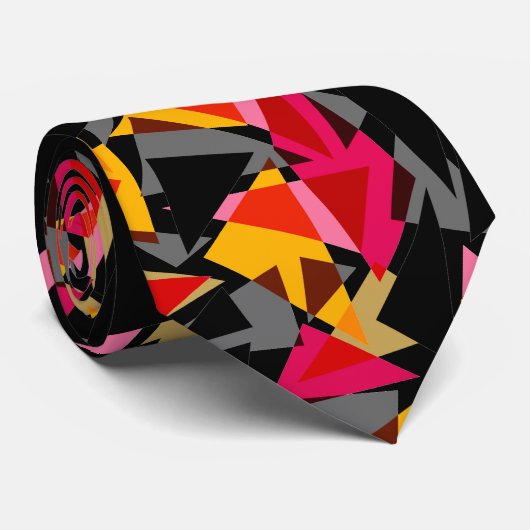 Abstracte geometrische driehoeken geometrische vor stropdas (Opgerold)