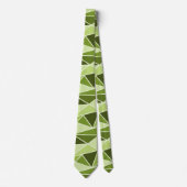 Abstracte geometrische driehoeken, lichtgroen stropdas (Voorkant)
