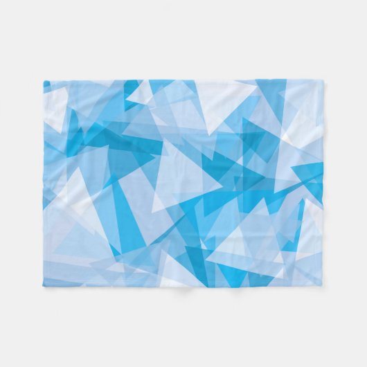 Abstracte geometrische driehoekspatroon fleece dek (Voorkant (Horizontaal))