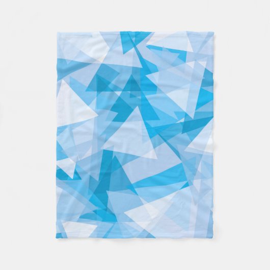 Abstracte geometrische driehoekspatroon fleece dek (Voorkant)