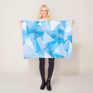 Abstracte geometrische driehoekspatroon fleece dek deken