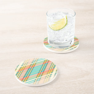 Abstracte Geometrische Drinken van het Patroonpatr Zandsteen Onderzetter