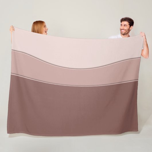 Abstracte geometrische dynamische beige textuur. fleece deken (In situ)