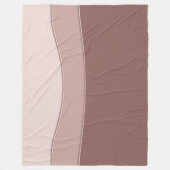 Abstracte geometrische dynamische beige textuur. fleece deken (Voorkant)