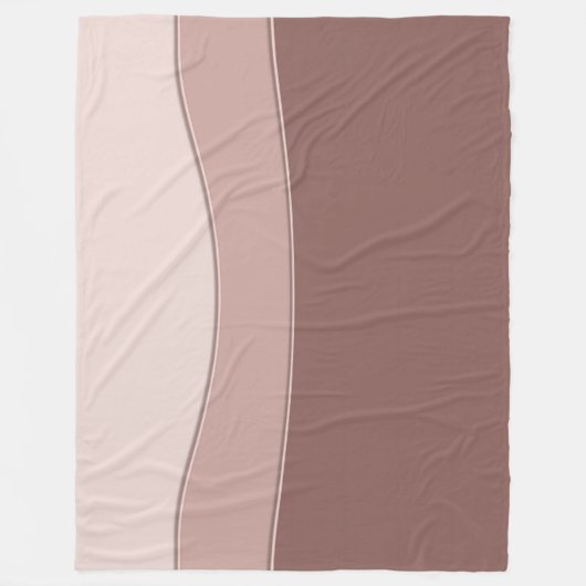 Abstracte geometrische dynamische beige textuur. fleece deken (Voorkant)