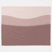 Abstracte geometrische dynamische beige textuur. fleece deken (Voorkant (Horizontaal))