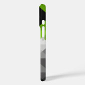 Abstracte geometrische elegante grijze roze groene Case-Mate iPhone case (Achterkant / Links)