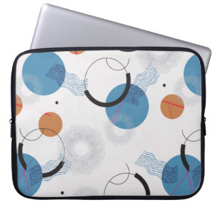  abstracte geometrische en penseelvormen naadloos laptop sleeve