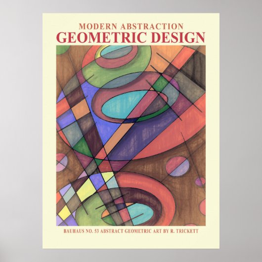 Abstracte geometrische EP-nummer 3 Poster (Voorkant)