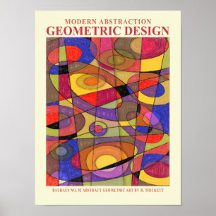 Abstracte geometrische EP-nummer 4 Poster