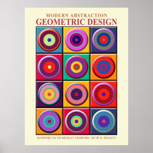 Abstracte geometrische EP-nummer 5 Poster (Voorkant)