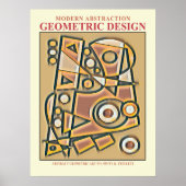 Abstracte geometrische EP-nummer 6 Poster (Voorkant)