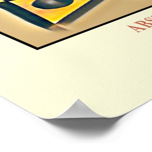 Abstracte geometrische EP-nummer 6 Poster (Hoek)