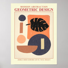 Abstracte geometrische EP-nummer 7 Poster