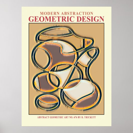 Abstracte geometrische EP-nummer 9 Poster (Voorkant)