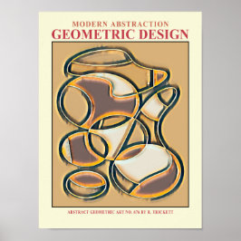 Abstracte geometrische EP-nummer 9 Poster