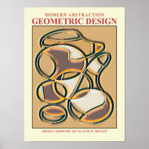 Abstracte geometrische EP-nummer 9 Poster