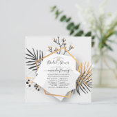 Abstracte geometrische exotische tropische virtuel kaart (Staand voorkant)