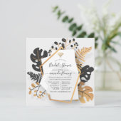 Abstracte geometrische exotische tropische virtuel kaart (Staand voorkant)