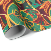 Abstracte geometrische fan geschenken voor mexicaa cadeaupapier (Rol Hoek)