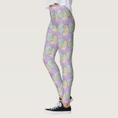 Abstracte geometrische Floral Leggings (Links)