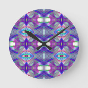Abstracte geometrische fractal ronde klok