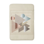 Abstracte geometrische futuristische kunst badmat (Voorkant Verticaal)