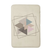 Abstracte geometrische futuristische kunst badmat (Voorkant Verticaal)