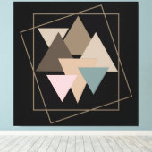 Abstracte geometrische futuristische kunst canvas afdruk (Insitu (Houten vloer))